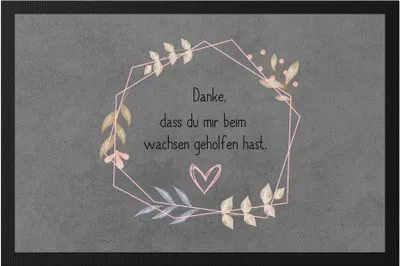 Produktbild von Erzieherin Fußmatte Danke Für Hilfe Beim Wachsen Kindergarten Abschiedsgeschenk Kindergarten Kita