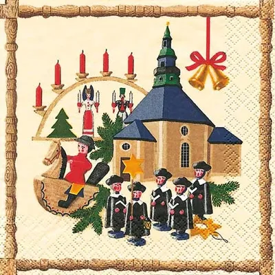 Produktbild von 20 Servietten Seiffen - Rund um Seiffen 33x33cm