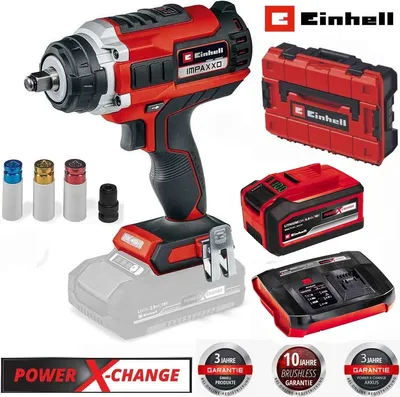 Produktbild von Einhell Schlagschrauber IMPAXXO 18/450 Akku 6.0 Ah 18V Boostcharger 6A SF-Koffer