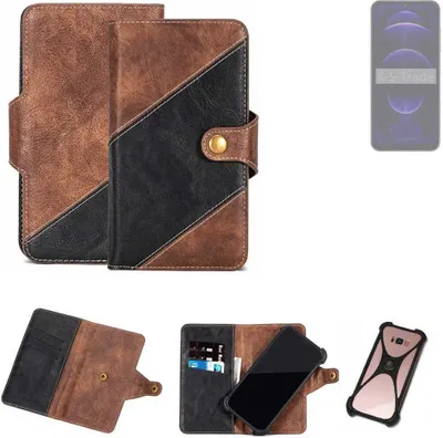 Produktbild von K-S-Trade Handyhülle Schutzhülle Bookstyle Case kompatibel mit Hotwav Note 13 Pro Klapphülle Cover Hülle Schutztasche 1x