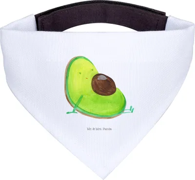 Produktbild von Mr. & Mrs. Panda Hund Halstuch Avocado Schwangerschaft - Weiß - Geschenk, Tuch, Baby, Wunder, Liebe, Für Hunde, Hunde-Halstuch, Hundehalstuch