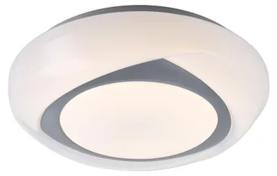 Produktbild von LED Deckenleuchte, Metall, weiß, rund, D 35 cm