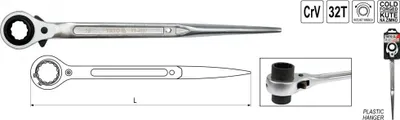 Produktbild von Ratsche Gerüstbauratsche Gerüstbauknarre Gerüstratsche Gerüst Ratschenschlüssel 19-22