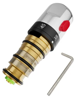 Produktbild von Thermostatisches Duschmischer-Barventil-Kartusche - Messing-Ersatzteil