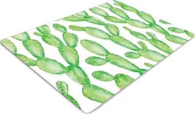 Produktbild von Stuhlunterlage Bürostuhlunterlage 120 cm x 90 cm Bodenmatte Bürostuhlunterlage - Pastellkakteen