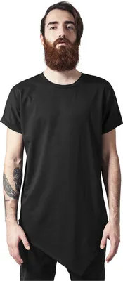 Obrázek produktu pro Pánské tričko Urban Classics Asymetric Long Tee black - XS