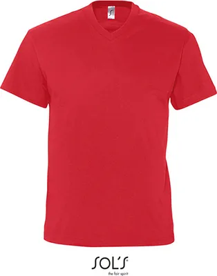 Zdjęcie produktu dla SOLs 11150 | Koszulka męska z krótkim rękawem V-Neck Victory - Kolor: Czerwony - Rozmiar: 3XL