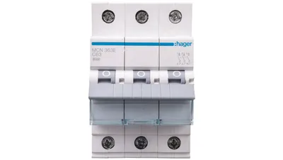 Obrázok produktu pre Istič 3P C 63A 6kA AC MCN363E