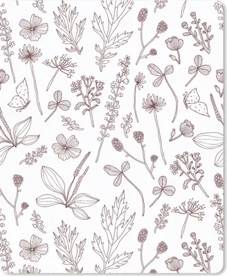 Produktbild von MuchoWow® Mauspad Mousepad Pflanzen - Muster - Blumen 19x23 cm - Mousepads - Maus Mat - Pad - Mausunterlage - Mauspads - Spielen