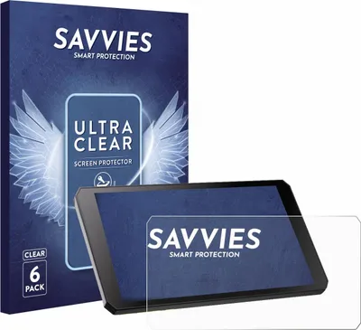 Produktbild von 6x Für RiderNav R7M Schutzfolie Savvies Displayschutz Display Schutz Folie Klar Transparent