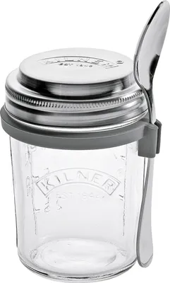 Immagine prodotto di Kilner Muesli Cup To Go con cucchiaio in vetro 35 cl