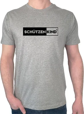 Produktbild von Huuraa Herren T-Shirt Schützenkind Modern M Sport Grey Bio Baumwolle Fairtrade Herrenshirt Geschenkidee