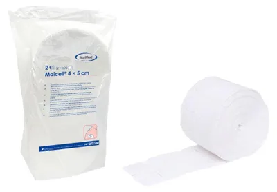 Produktbild von Maicell-unsteril 4x5cm Zellstofftupfer, 2x500 St./Pack. | Packung (1000 Stück)