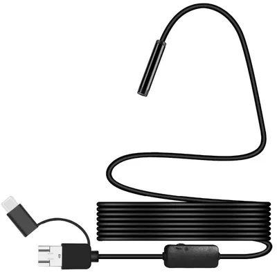 Produktbild von Inskam Y101 USB-C/USB Endoskop 8mm, 1200p, 5m Festkabel