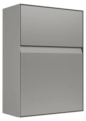 Produktbild von Briefkasten Leon Grau, 31,5 cm breit, 44 cm hoch, für C4-Briefe, mit Griffmulde