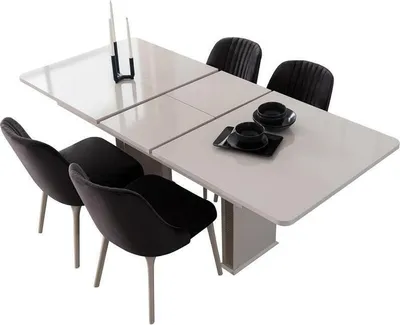 Immagine prodotto di Tavolo bianco Tavoli da pranzo Mobili per la sala da pranzo Tavoli di legno Tavoli
