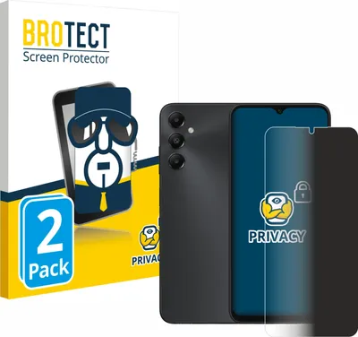 Produktbild von 2x BROTECT Sichtschutzfolie für Samsung Galaxy A05s Anti-Spy Privacy Sichtschutz Blickschutz Folie Blaulicht-Schutz