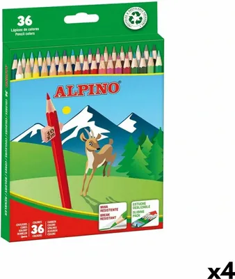 Image de Crayons de couleur Alpino Coloré 36 pièces (4 pièces)