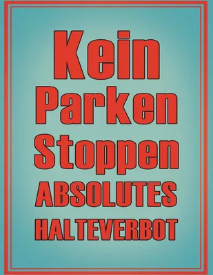 Produktbild von vianmo Holzschild 40x30 cm kein Parken Stoppen Halteverbot