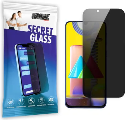 Zdjęcie produktu dla Ochraniacz ekranu GrizzGlass SecretGlass Privacy do Samsung Galaxy M31 - Czarny