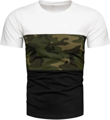 Zdjęcie produktu dla Recea T-shirt męski z nadrukiem Carasle kamuflaż L