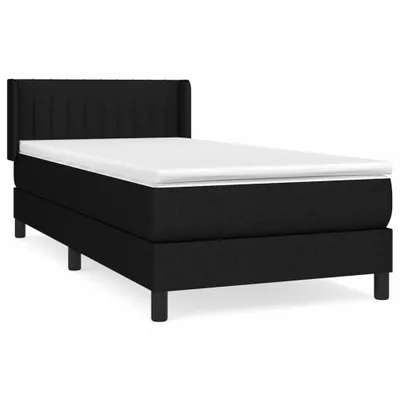Imagen del producto de Cama con somier y colchón de la marca vidaXL, color , dimensiones 100x200 cm, tapizada en tela