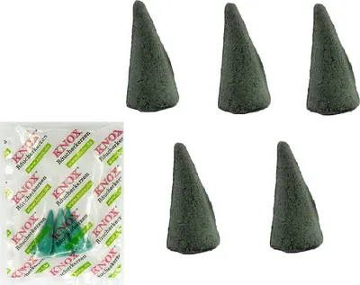 Produktbild von KNOX Räucherkerzen XXL Riesen 5er Set - mit 3er Probe "Meeresbrise" - Angenehmer Duft von Cannabis - Große Räucherkerzen