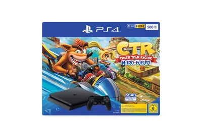 Produktbild von Sony PlayStation 4 500GB inkl. Crash Team Racing Nitro-Fueled