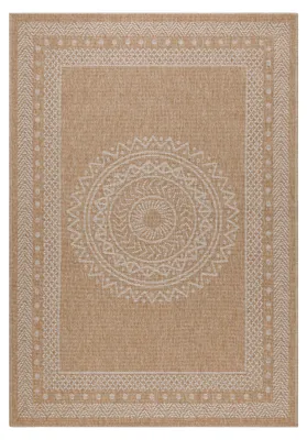 Obrázok produktu pre Carpetsale24 Vnit?ní a Venkovní Koberec Plochá Tkanina P?írodní Sisal Vzhled Vod?odolný Skandinávský Boho Styl, Velikost: 140x200 cm