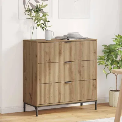 Produktbild von vidaXL Sideboard Artisan-Eiche 79,5 x 33 x 82 cm Holzwerkstoff