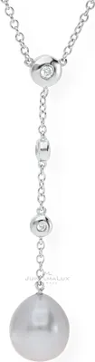 Produktbild von JuwelmaLux Halskette 925/000 Sterling Silber mit Zirkonia und Süßwasserzuchtperle JL10-05-0653