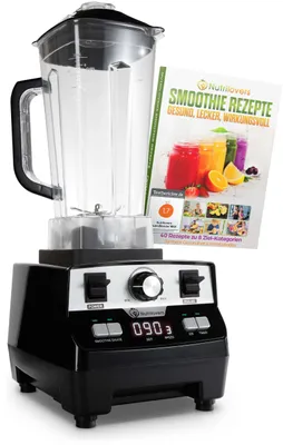 Kraftmixer 2000W, 2L Glasbehälter, 3 Stufen, Ice Crush, schwarz