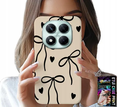Immagine prodotto di Custodia Per Xiaomi Note 14 Pro + 5G - Nastro Beige Design Alla Moda