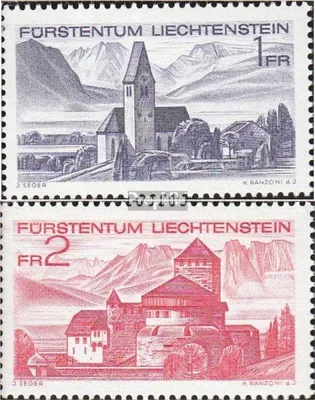 Produktbild von Briefmarken Liechtenstein 1972 Mi 565-566 (kompl.Ausg.) postfrisch LIBA72