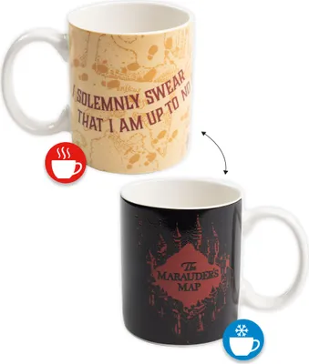 Produktbild von Harry Potter Zaubertasse - Karte des Rumtreibers Kaffeetasse Becher Kaffeebecher Tasse aus Keramik Farbwechseltasse 320 ml