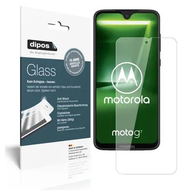 Produktbild von 2x Schutzfolie für Motorola Moto G7 - Anti-Shock 9H Folie dipos Glass