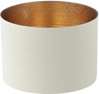 Image de Gift Company Photophore Chennai M, porte-bougie à chauffe-plat, porte-bougie, fer, blanc, or, 7.5 cm, 1054604001