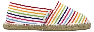 Immagine prodotto di ALPARGATUS: Espadrilles classiche con righe orizzontali - Colore: Iris, Bianco, Taglia: 36