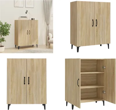 Produktbild von vidaXL Sideboard Sonoma Eiche 70x34x90 cm Holzwerkstoff - Sideboard - Sideboards - Schrank - Lagerschrank