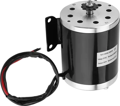 Produktbild von 500W DC 24V Elektrobürstenmotor mit Halterung für Elektroroller Elektrofahrrad Gokart