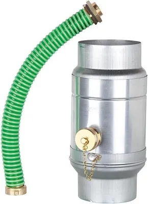 Productafbeelding van Regenwaterverzamelaar - Wateropvang Systeem - Tuin Besproeien - Eenvoudige Reiniging - DN87 - Zilver