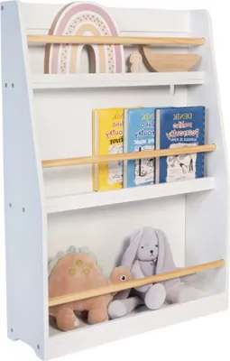 Zdjęcie produktu dla Regał dziecięcy GINGER HOME - Drewniany organizer na zabawki i książki, biały