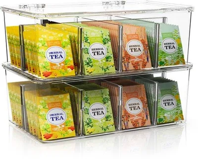 Obrázok produktu pre Univerzálne organizéry – stohovateľné boxy s vekom – sada 2 ks