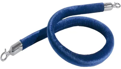 Image de CONTACTO Corde de délimitation avec revêtement en velours, longueur : 1500 mm, ø : 30 mm, bleu