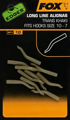 Produktbild von Fox Fishing Edges Short Line Alignas Hook Size 10-7 Trans Khaki