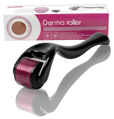 Obrázek produktu pro Derma roller s titanovými mikrojehličkami o délce 1 mm pro péči o pleť
