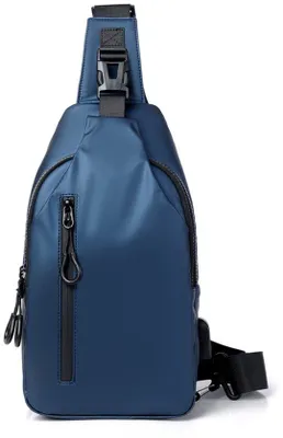 Immagine prodotto di Borsa da uomo compatta e capiente, blu, in nylon.