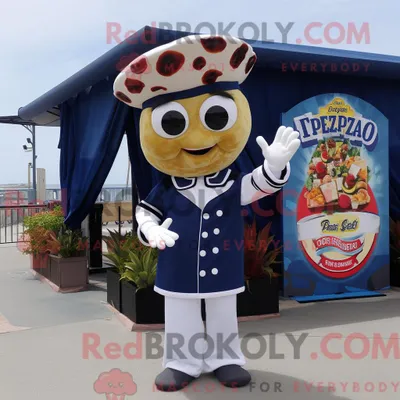 Zdjęcie produktu dla Maskotkarakter REDBROKOLY av en marinepizza kledd bikini i Hansker