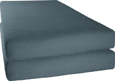 Produktbild von Erwin Müller Spannbettlaken Wertingen" 2er-Pack anthrazit 100x200 cm"