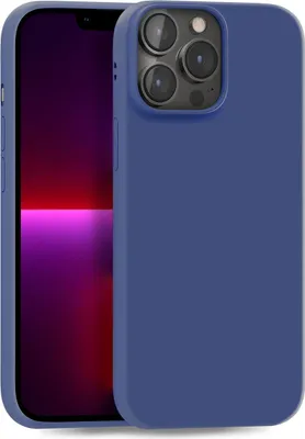 Produktbild von Hülle für Apple iPhone 13 Pro Max - Handyhülle Cover aus Silikon in Dunkelblau